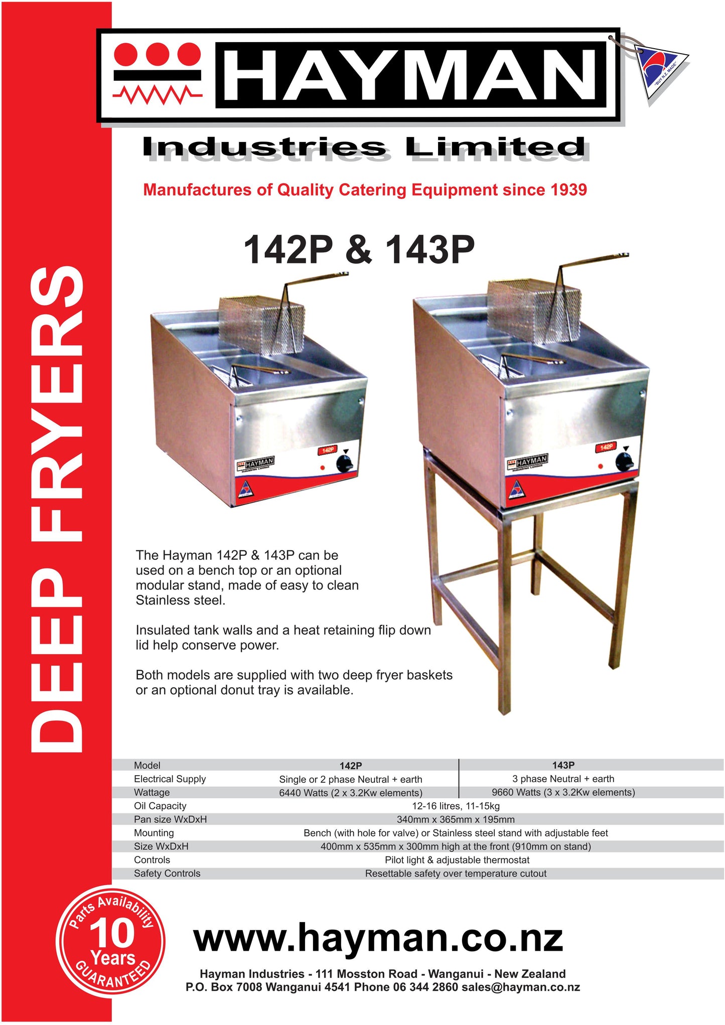 Hayman 143P Deep Fryer