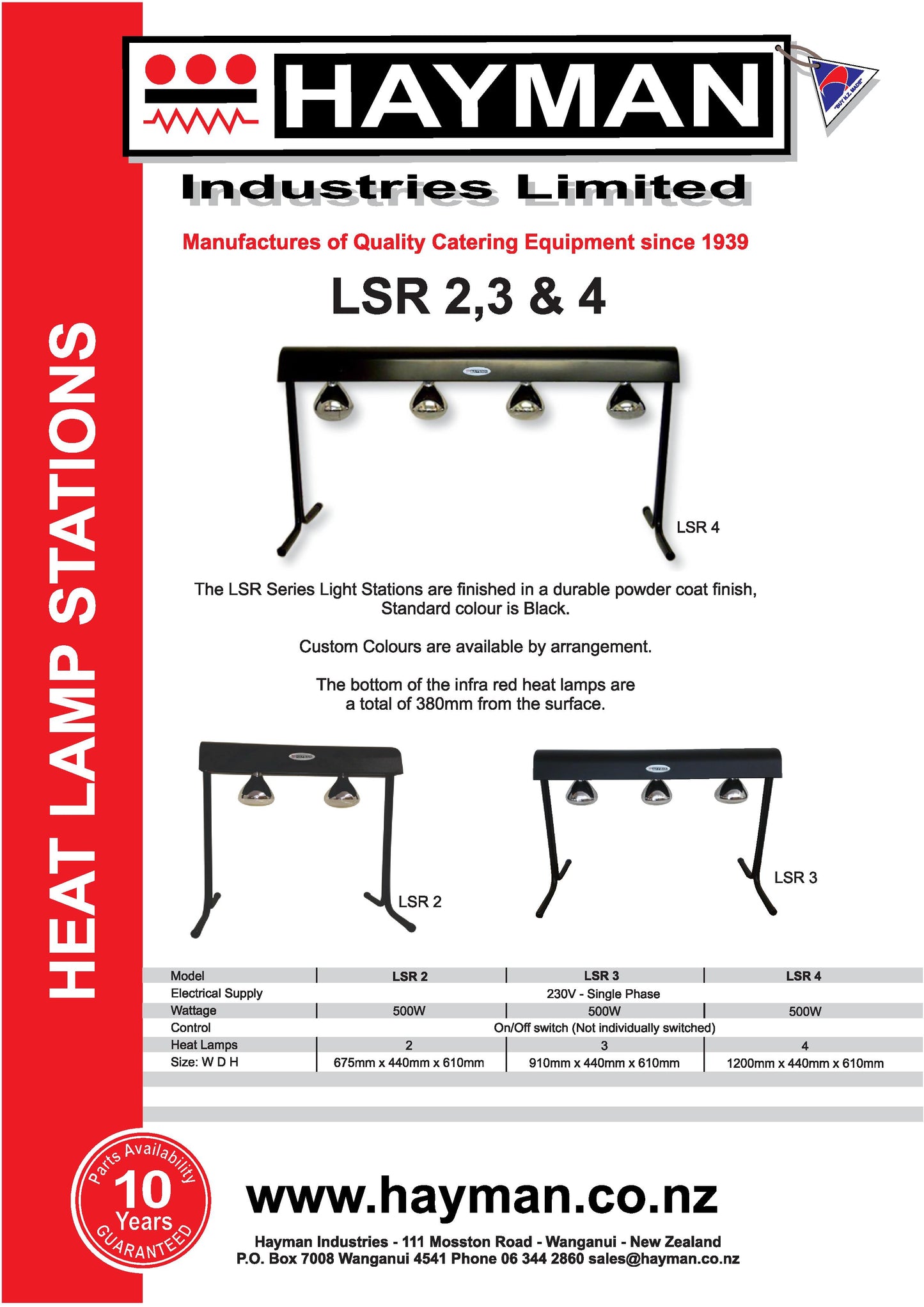 Hayman LSR3 Heat Lamp Station