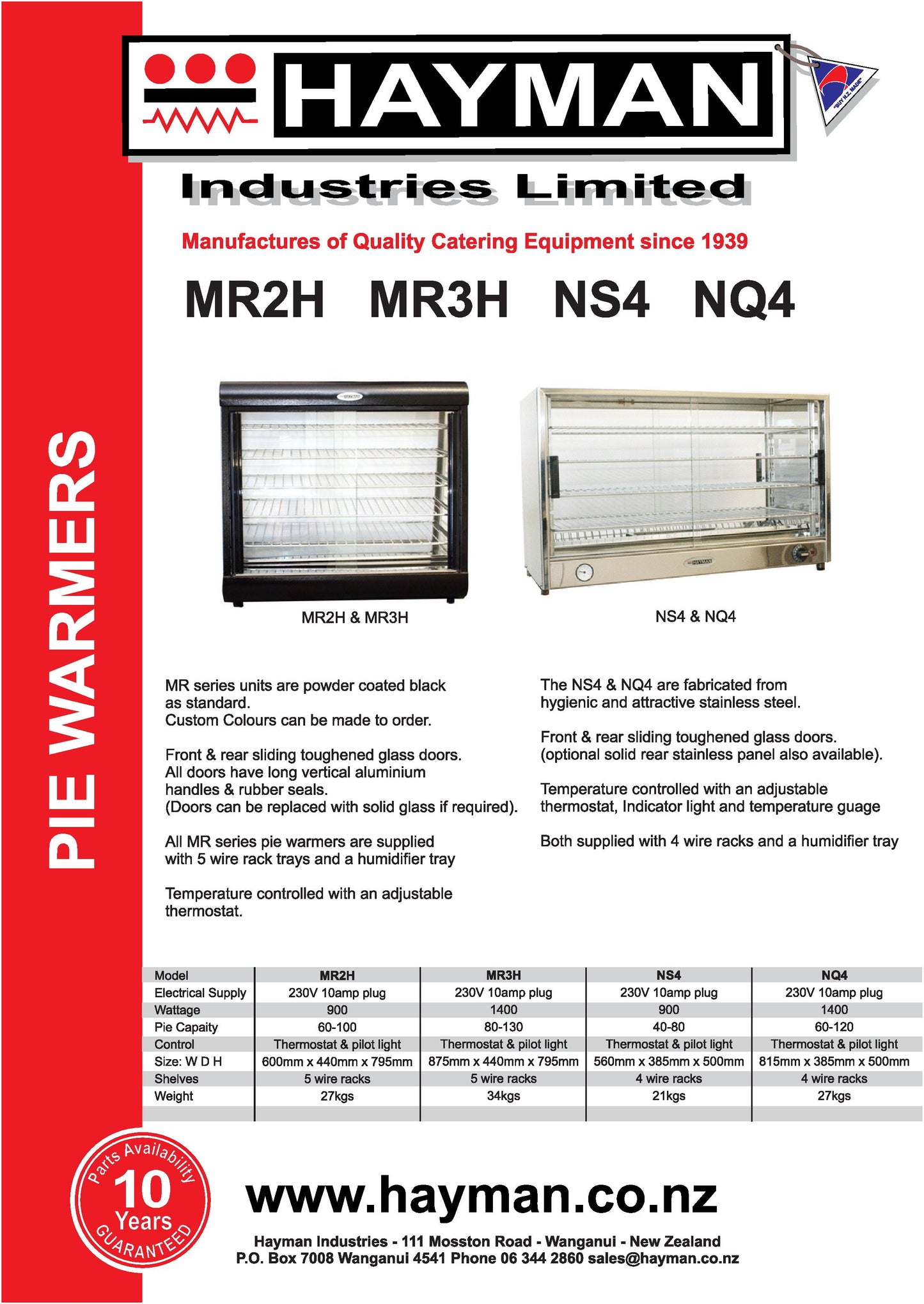 Hayman NQ4 Pie Warmer